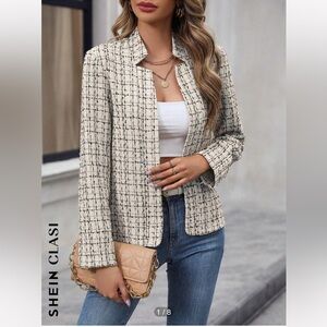 Shein Plaid Blazer/Jacket - Size M  NWOT